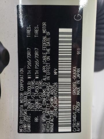 2021 TOYOTA 4RUNNER VE JTEHU5JR0M5925528