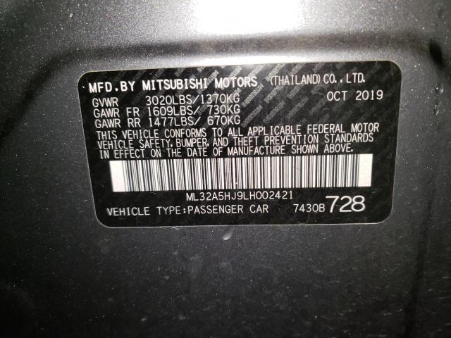 2020 MITSUBISHI MIRAGE LE ML32A5HJ9LH002421