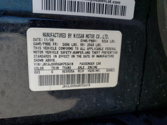 2010 INFINITI EX35 BASE JN1AJ0HRXAM752418