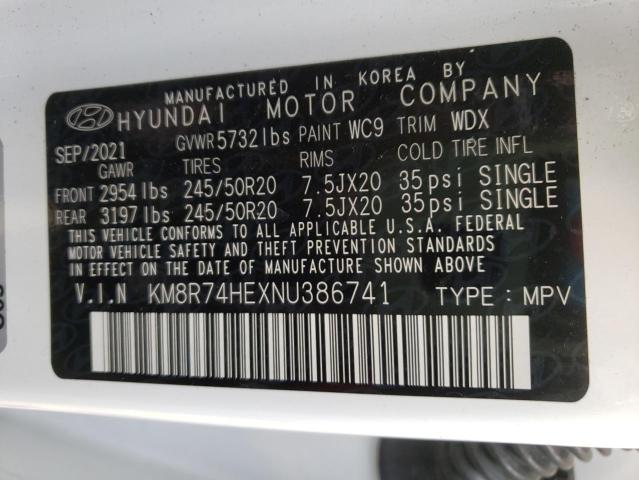 2022 HYUNDAI PALISADE C - KM8R74HEXNU386741