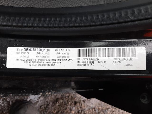 2010 CHRYSLER SEBRING 1C3CC4FB5AN208324