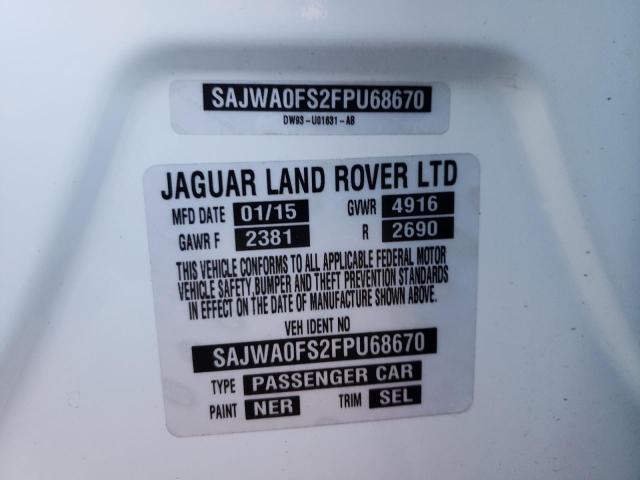 2015 JAGUAR XF 2.0T PR SAJWA0FS2FPU68670
