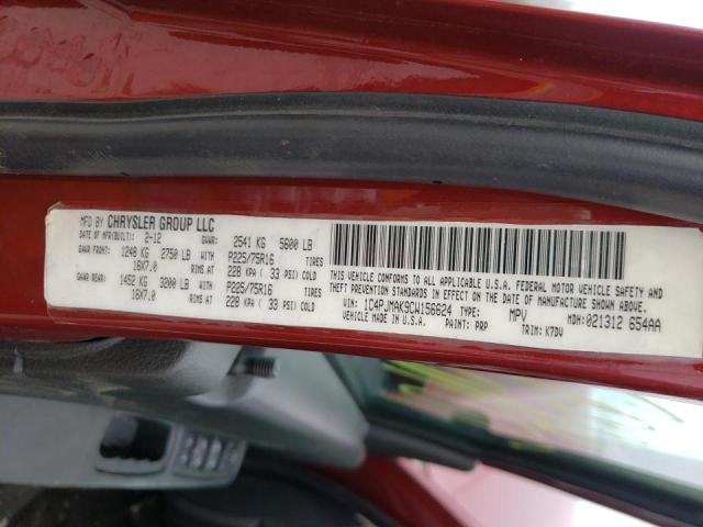 2012 JEEP LIBERTY SP 1C4PJMAK9CW156624