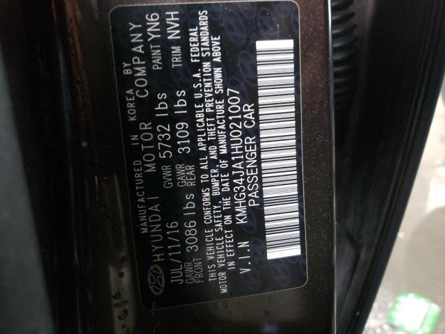 2017 GENESIS G90 PREMIU KMHG34JA1HU021007