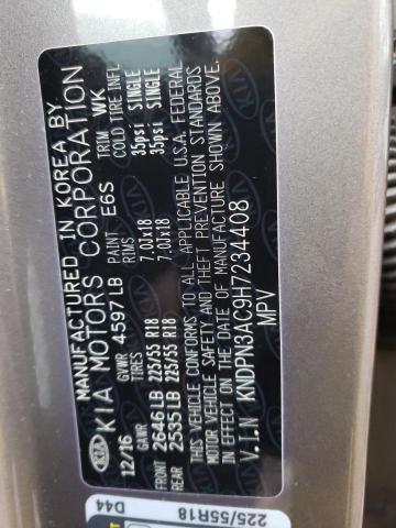 2017 KIA UK KNDPN3AC9H7234408