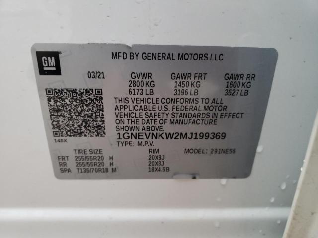 2021 CHEVROLET TRAVERSE H 1GNEVNKW2MJ199369