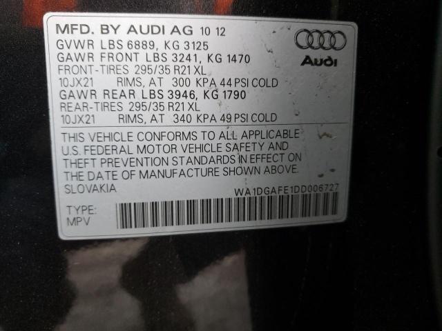 2013 AUDI Q7 WA1DGAFE1DD006727