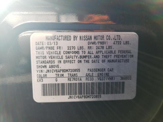 2013 INFINITI G37 BASE JN1CV6AP8DM720855