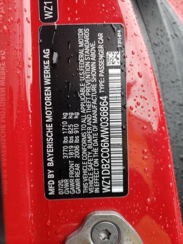 2021 TOYOTA SUPRA WZ1DB2C06MW036864