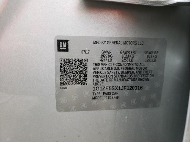 2018 CHEVROLET MALIBU L 1G1ZE5SX1JF120316