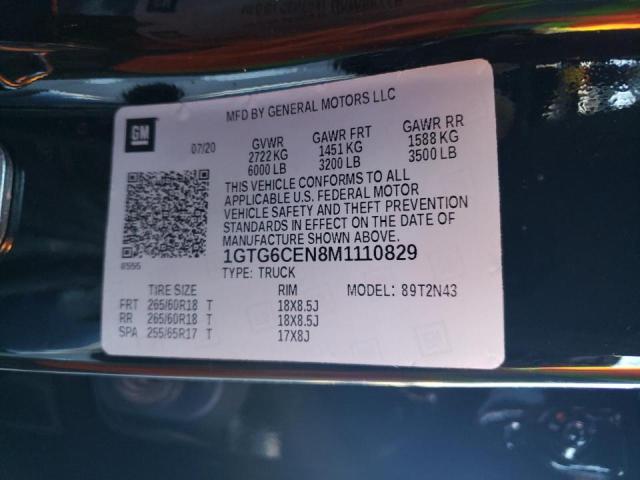 2021 GMC CANYON ELE 1GTG6CEN8M1110829