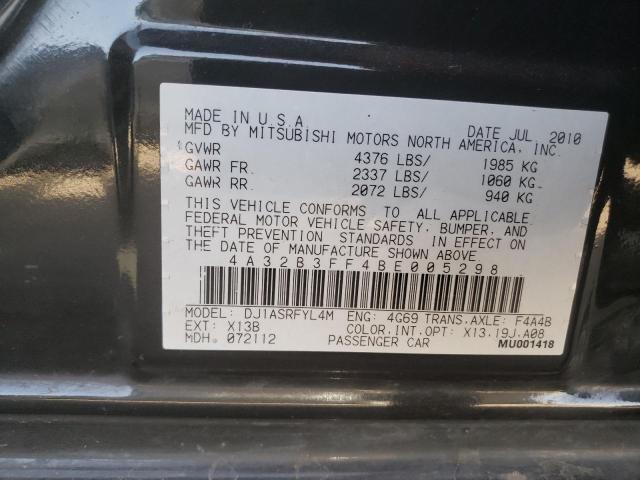 2011 MITSUBISHI GALANT ES 4A32B3FF4BE005298