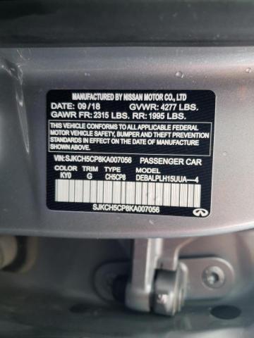 2019 INFINITI QX30 PURE SJKCH5CP8KA007056