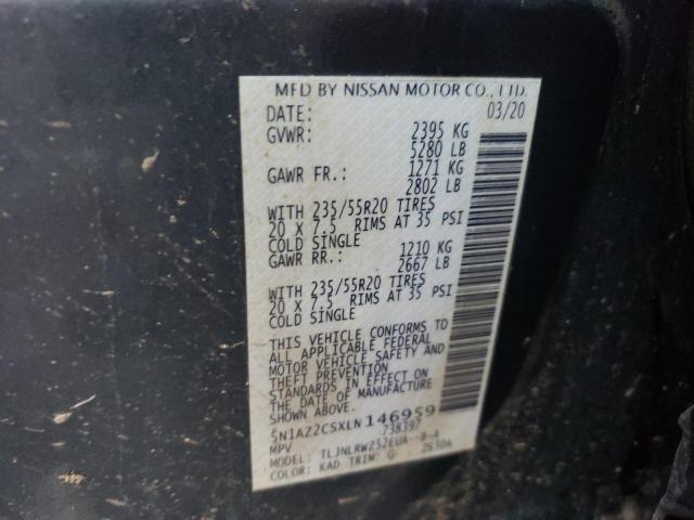 2020 NISSAN MURANO SL 5N1AZ2CSXLN146959