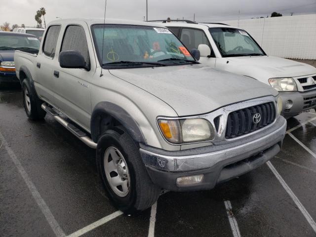 Salvage cars for sale from Copart Van Nuys, CA: 2002 Toyota Tacoma DOU