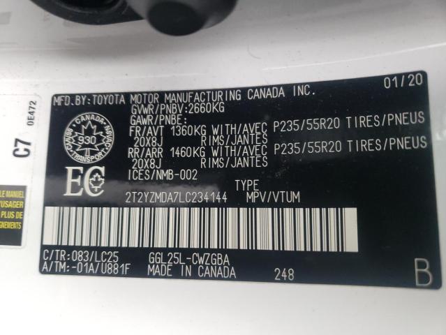 2020 LEXUS RX 350 F-S - 2T2YZMDA7LC234144