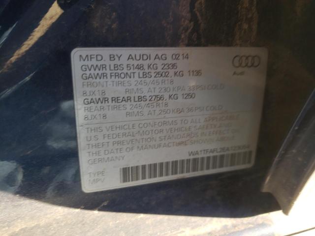 2014 AUDI A4 ALLROAD WA1TFAFL2EA123054