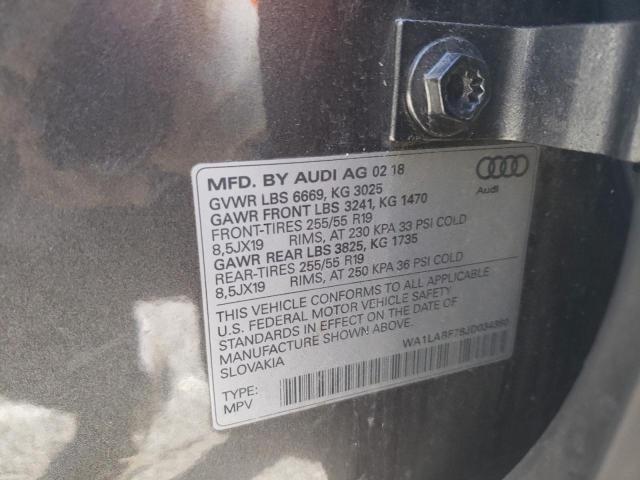 VIN WA1LABF78JD034380 2018 Audi Q7, Premium Plus no.10