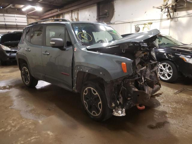 Salvage cars for sale from Copart Casper, WY: 2016 Jeep Renegade T