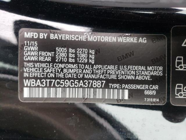 2016 BMW 435 XI WBA3T7C59G5A37887