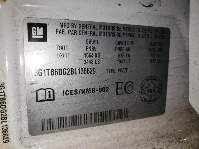 2011 CHEVROLET AVEO LS 3G1TB6DG2BL136629