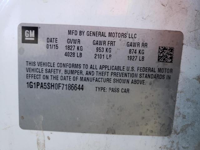 2015 CHEVROLET CRUZE LS - 1G1PA5SH0F7186644