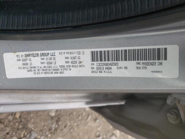 2013 DODGE AVENGER SE 1C3CDZAG8DN665923