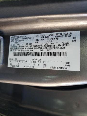 2016 LINCOLN MKC RESERV 5LMTJ3DH1GUJ21675