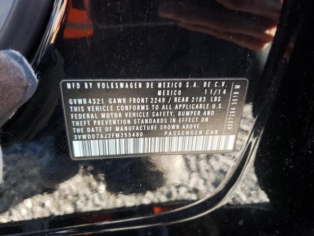 2015 VOLKSWAGEN JETTA SE 3VWD07AJ2FM255480