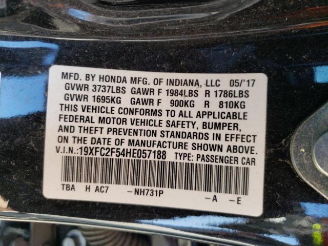 19XFC2F54HE057188 Honda Civic Lx 2017. Фото: 9