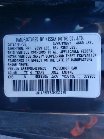 2010 NISSAN GT-R BASE JN1AR5EF8AM230435