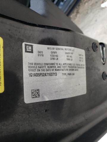 2010 CHEVROLET COBALT 1LT 1G1AD5F52A7163713