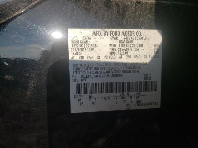 2016 LINCOLN MKX SELECT 2LMTJ6KR2GBL59836