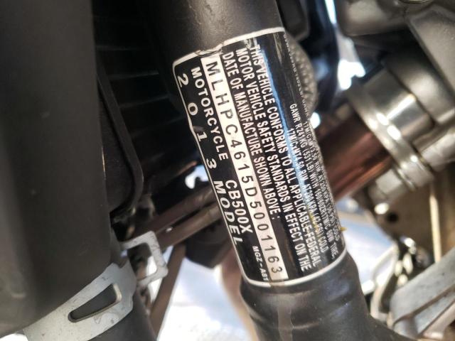2013 HONDA CB500 X MLHPC4615D5001163