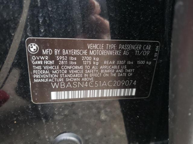 2010 BMW 550 GT WBASN4C51AC209074