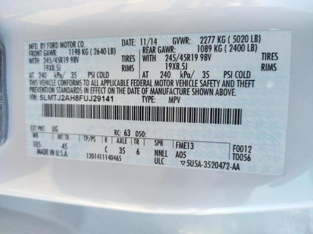 5LMTJ2AH8FUJ29141 Lincoln MKC