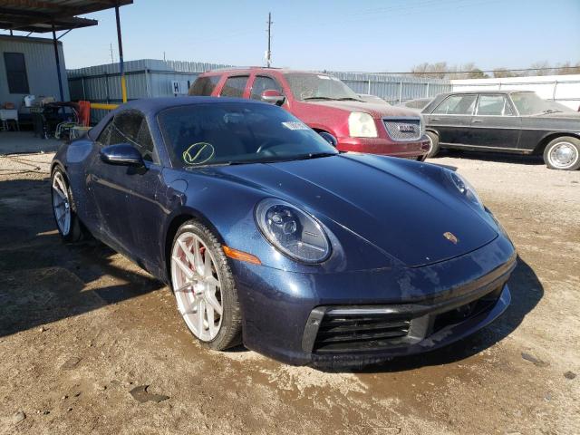 Salvage cars for sale from Copart Houston, TX: 2020 Porsche 911 Carrer