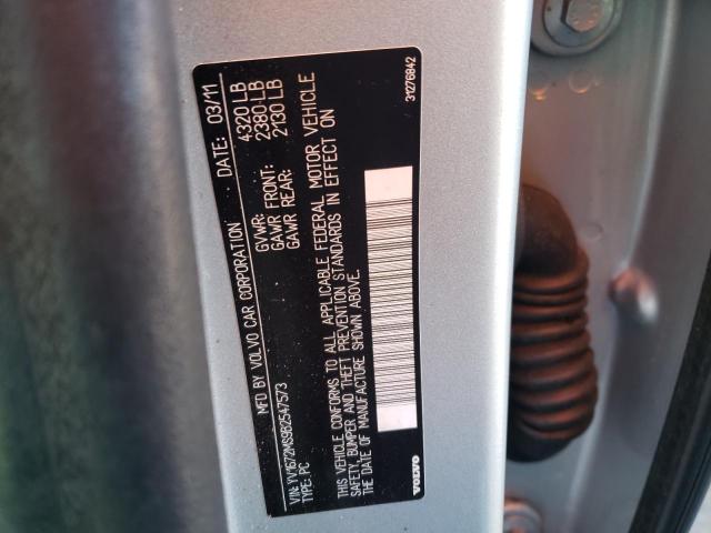 2011 VOLVO S40 T5 YV1672MS9B2547573