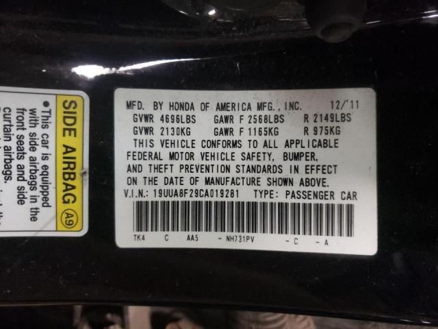 2012 ACURA TL 19UUA8F29CA019281