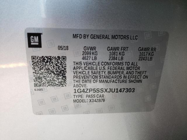 2018 BUICK LACROSSE E 1G4ZP5SSXJU147303