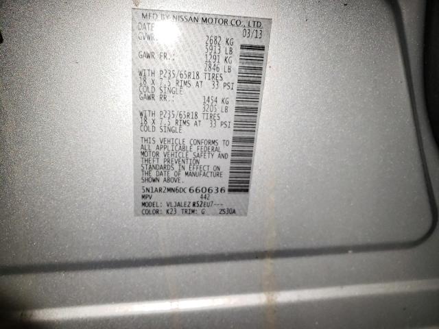 2013 NISSAN PATHFINDER - 5N1AR2MN6DC660636