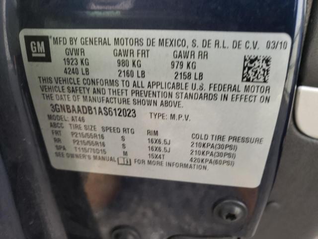 2010 CHEVROLET HHR LS 3GNBAADB1AS612023