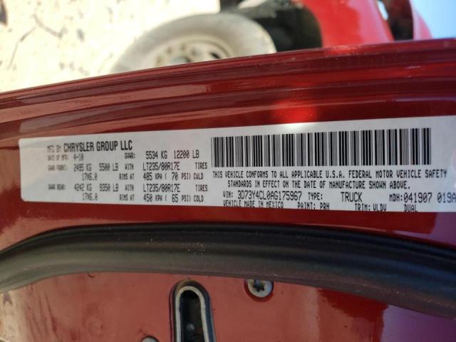 2010 DODGE RAM 3500 3D73Y4CL0AG175967