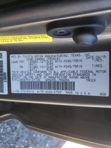 2015 TOYOTA TACOMA DBC 5TFLU4EN7FX137739