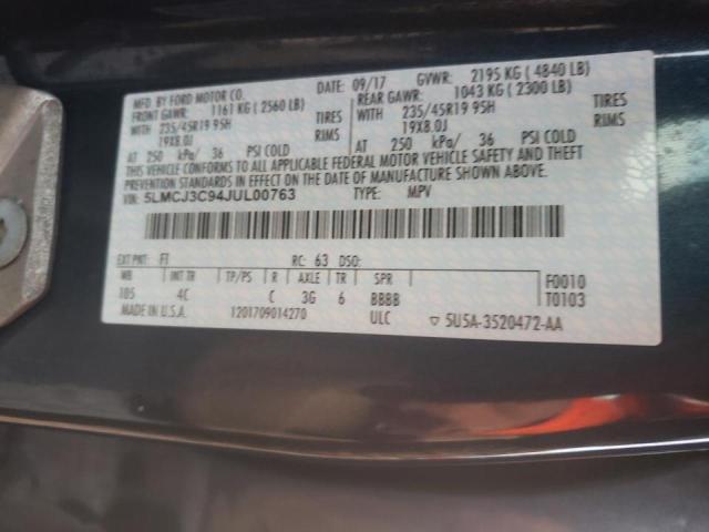 2018 LINCOLN MKC RESERV 5LMCJ3C94JUL00763