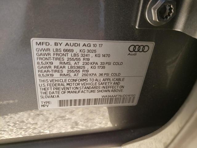 VIN WA1AAAF79JD016150 2018 Audi Q7, Premium no.10