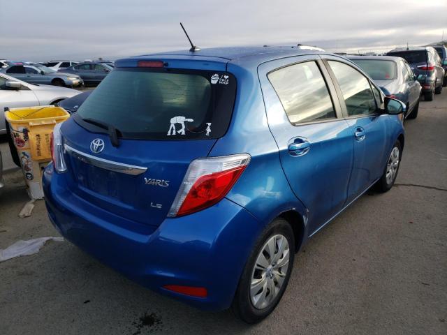 2012 TOYOTA YARIS - Right Rear View