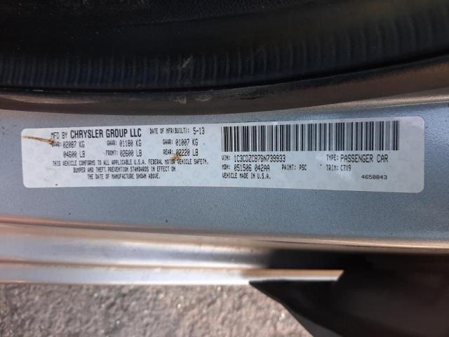 2013 DODGE AVENGER SX 1C3CDZCB7DN739933