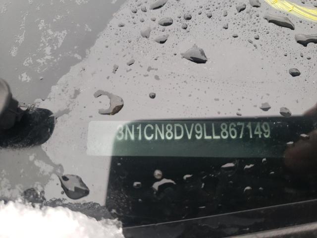 3N1CN8DV9LL867149 Nissan Versa S 2020. Фото: 9