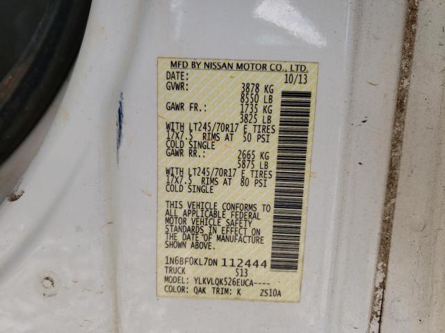 2013 NISSAN NV 1500 1N6BF0KL7DN112444
